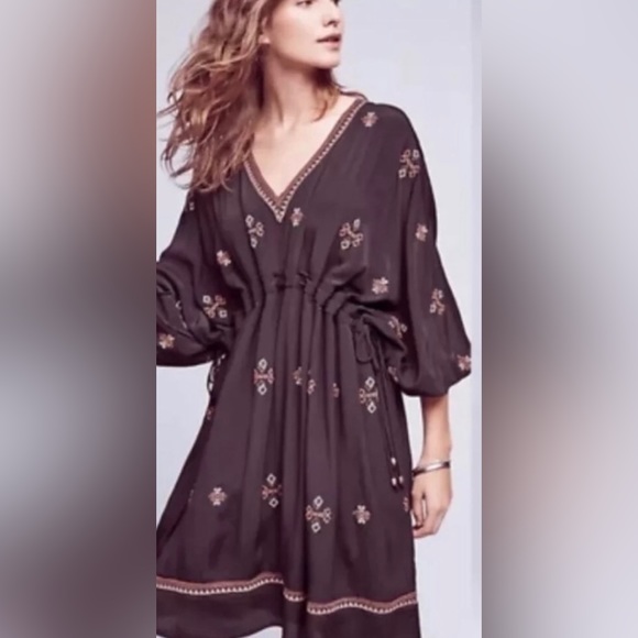 Anthropologie Twelfth Street by Cynthia Vincent Black Zola Mini D… - Picture 1 of 11